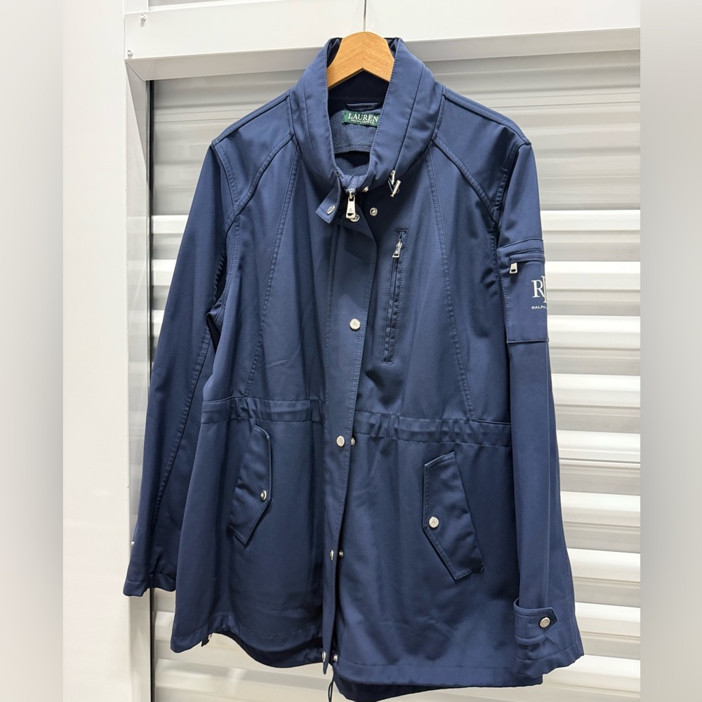 Ralph Lauren Navy Hooded Rain Jacket